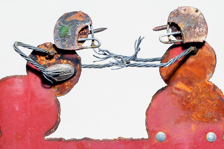 I've Made Some Whimsical Winter Scenes From Old Snow Shovels