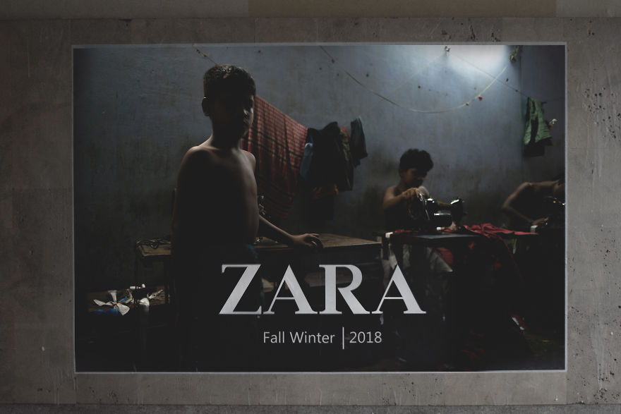 I Made Billboards To Show The Corporate Greed Of Fashion Industries