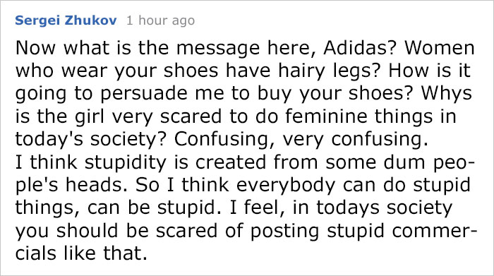 Swedish Model Gets Criticized Because Of Hairy Legs In Adidas Campaign, And The Comments Are Too Horrible To Read Swedish Model Gets Criticized Because Of Hairy Legs In Adidas Campaign, And The Comments Are Too Horrible To Read