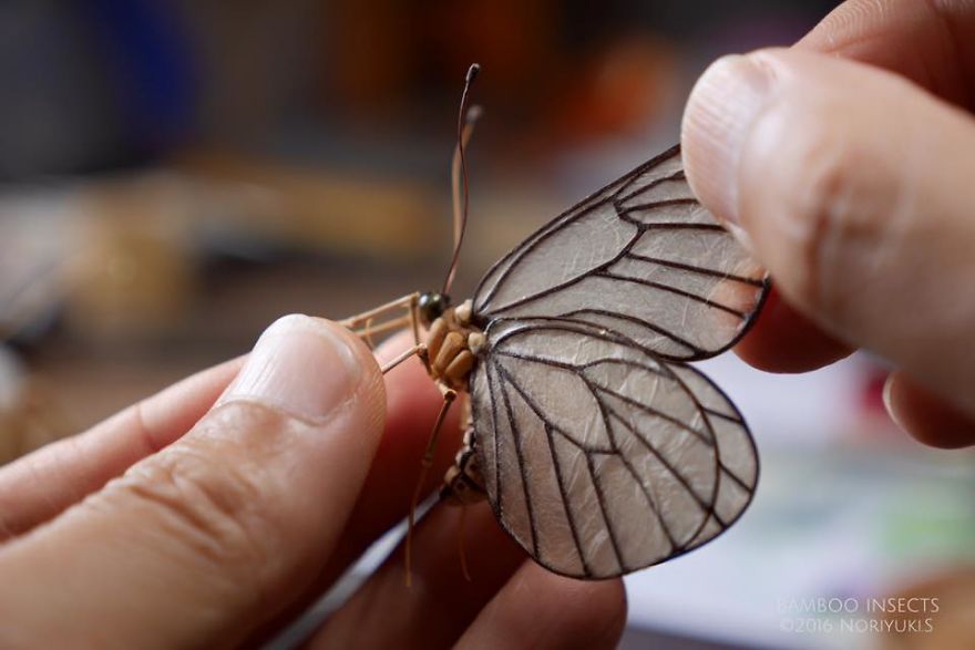 Japanese Artist Creates Incredibly Intricate Life-Size Insects From Bamboo, And The Result Will Impress You Japanese Artist Creates Incredibly Intricate Life-Size Insects From Bamboo, And The Result Will Impress You