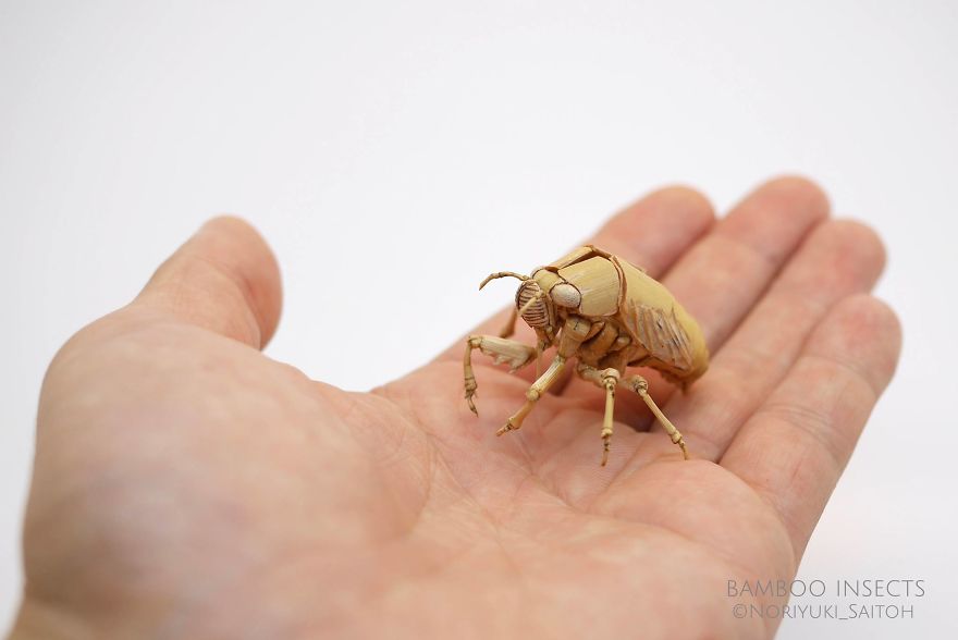 Japanese Artist Creates Incredibly Intricate Life-Size Insects From Bamboo, And The Result Will Impress You Japanese Artist Creates Incredibly Intricate Life-Size Insects From Bamboo, And The Result Will Impress You