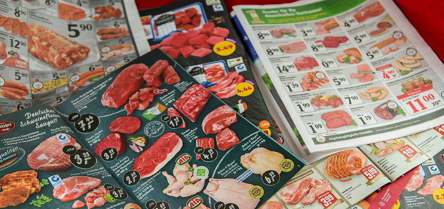 The Pattern Of This Dirndl Is Made Out Of Meat And Sausages