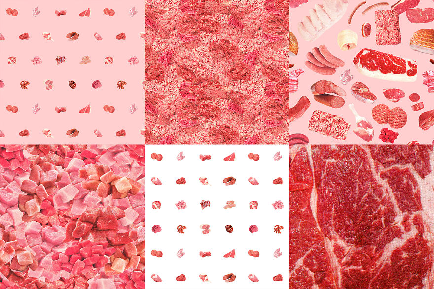 The Pattern Of This Dirndl Is Made Out Of Meat And Sausages