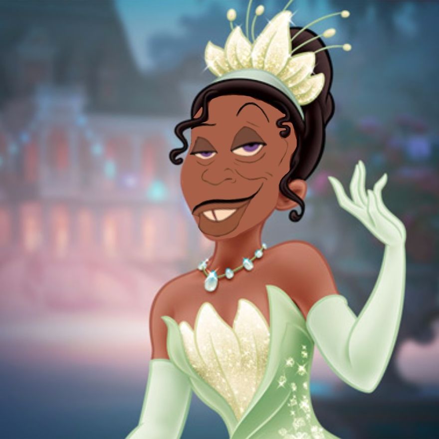 I Added Disney Villains To Their Corresponding Protagonists' Face