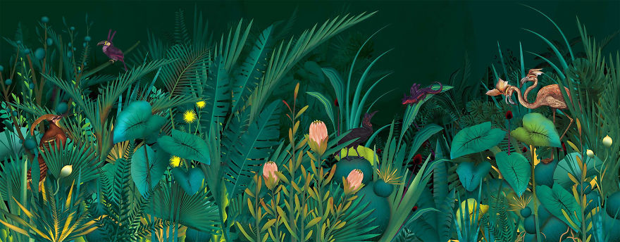 Jungle Wallpaper Fit For A Dodo!