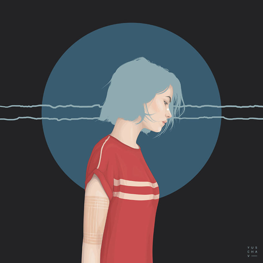 Artist Uses Vectors To Create Beautiful Portraits Of Women