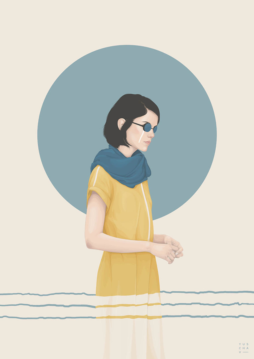 Artist Uses Vectors To Create Beautiful Portraits Of Women