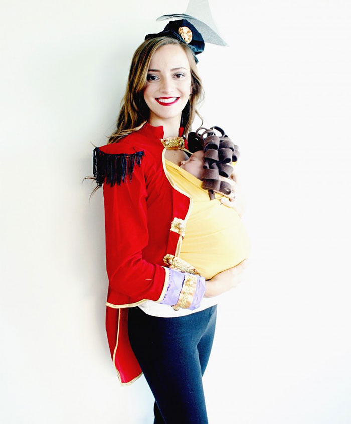 Circus Ringleader And Baby Lion