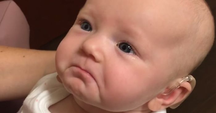 Baby Hears Mom For The First Time After Receiving Hearing Aids, And Her Reaction Will Melt Your Heart