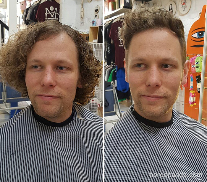 Before And After Haircut