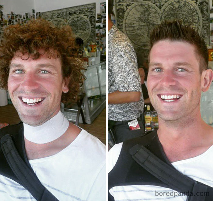 We Are Loving This Guy's Hair Transformation!!! From Curly Dude To Hot Hunk