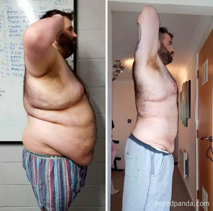 Before And After. Mike Vaughan Lost 12 Stone In 18 Months