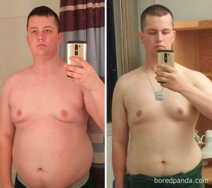 Year Of Weight Loss, And A Career Change Along The Way. From 302 To 198 Lbs