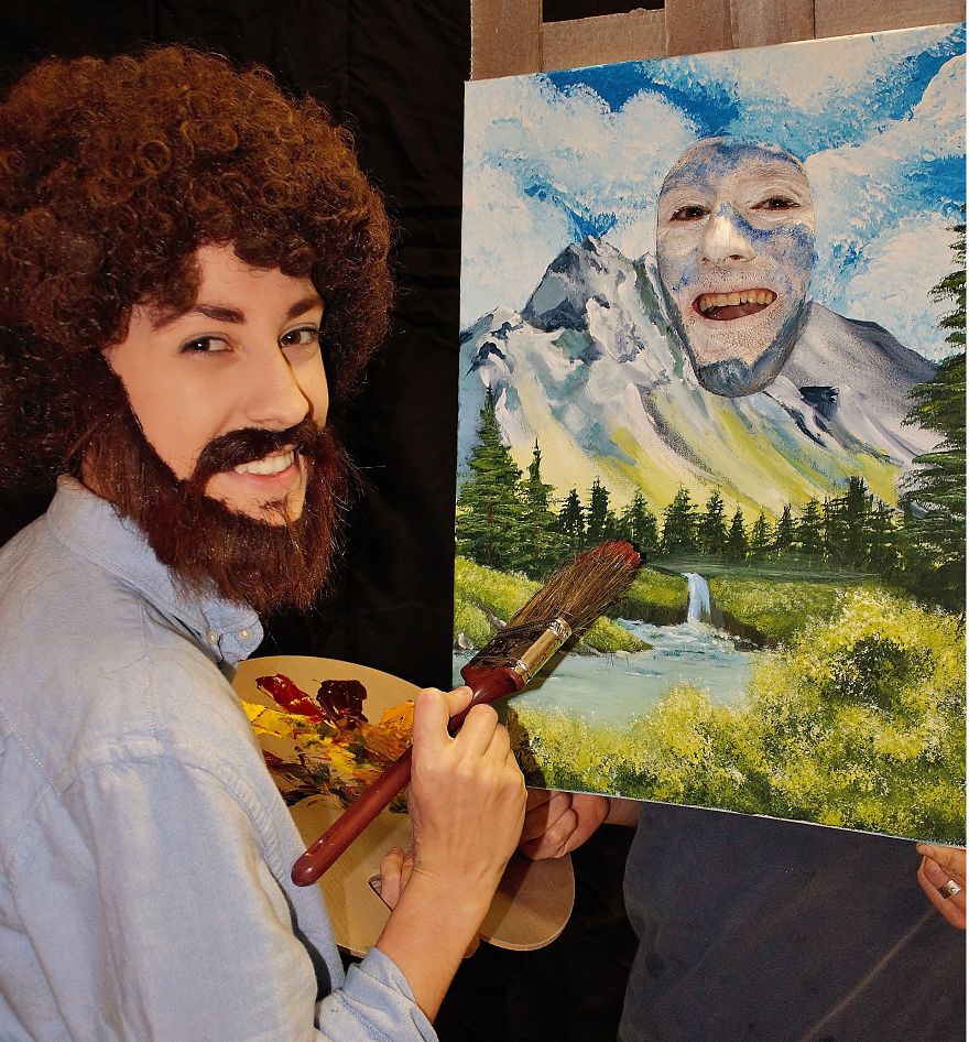 A Happy Little Costume Inspired By Bob Ross