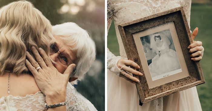 Bride Surprises Grandmother By Wearing Her Wedding Dress From 1962 And Her Reaction Is Too CuteBride Surprises Grandmother By Wearing Her Wedding Dress From 1962 And Her Reaction Is Too Cute