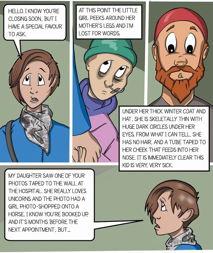 Photographer Groans Internally When 10 Mins Before Closing He Sees Mom Walk In, But Then He Notices Her Daughter