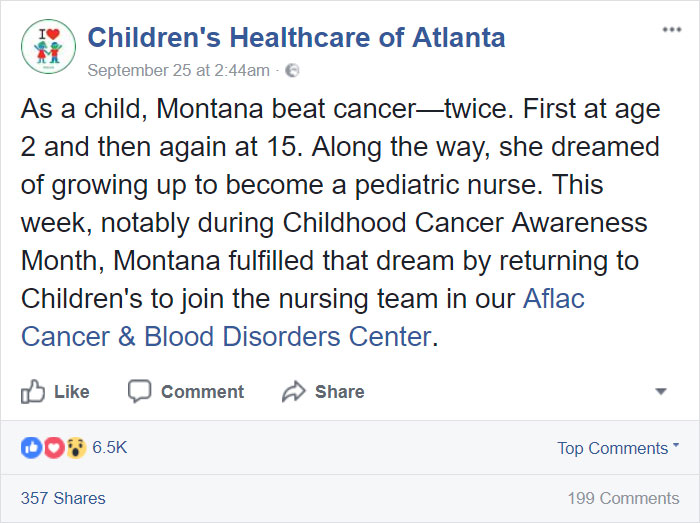 Girl Who Beat Cancer Twice Returns To The Same Hospital 20 Years Later, But This Time As A Nurse Girl Who Beat Cancer Twice Returns To The Same Hospital 20 Years Later, But This Time As A Nurse