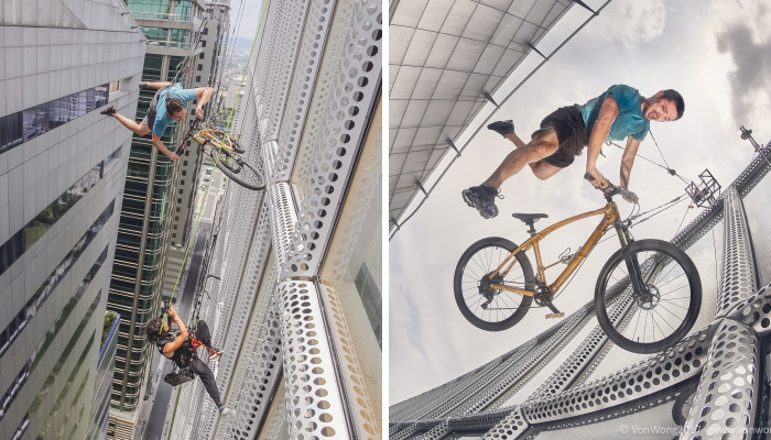 I Photographed Everyday Heroes Leaping Off A Skyscraper