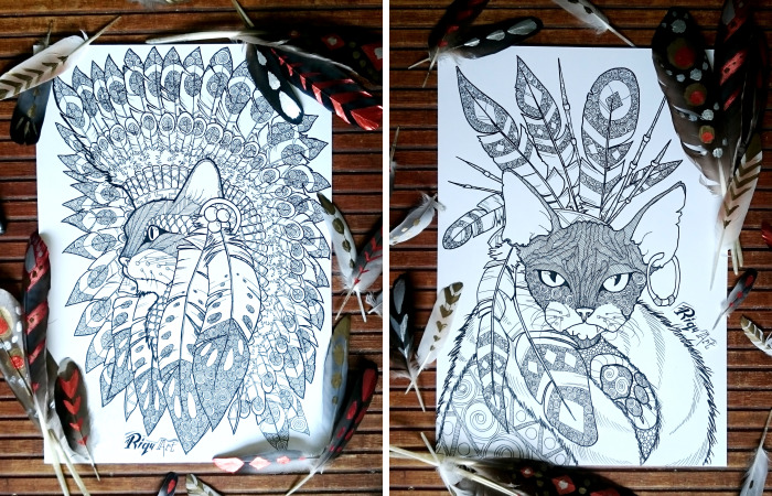 I Created A Unique Cats Tribe Called “Miiauji”