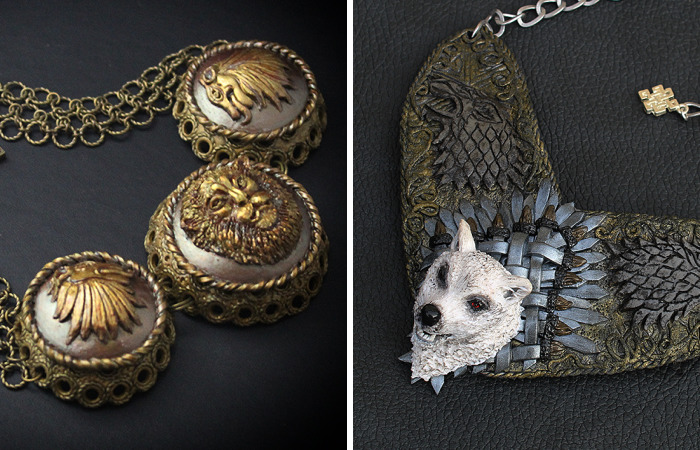 I Use Polymer Clay To Create Necklaces Inspired By Game Of Thrones