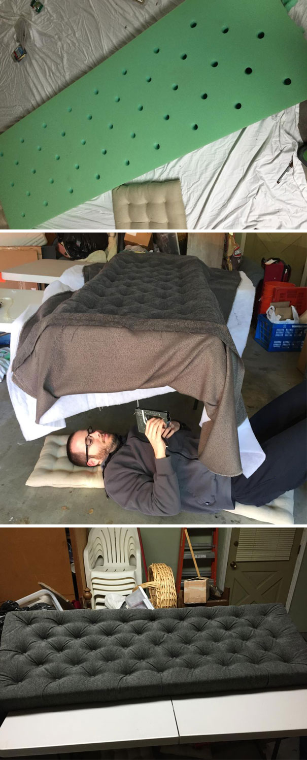 I Made A Headboard For My Wife As A Gift