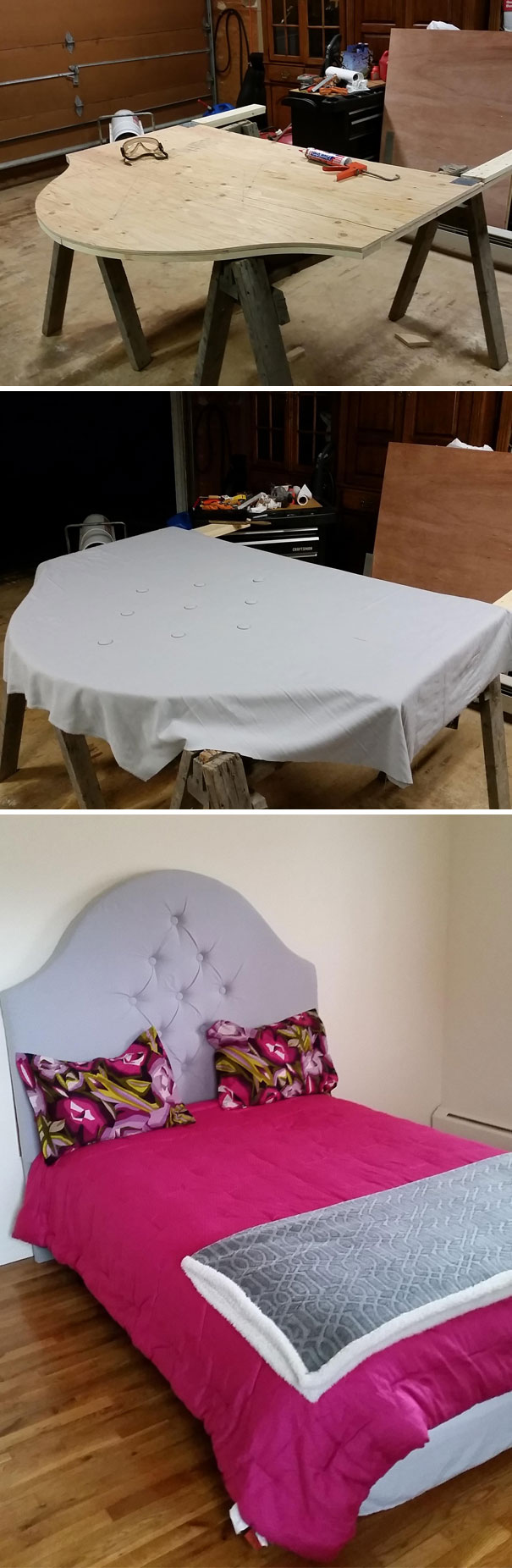 Handmade Christmas Gift - A Headboard For My Girlfriend