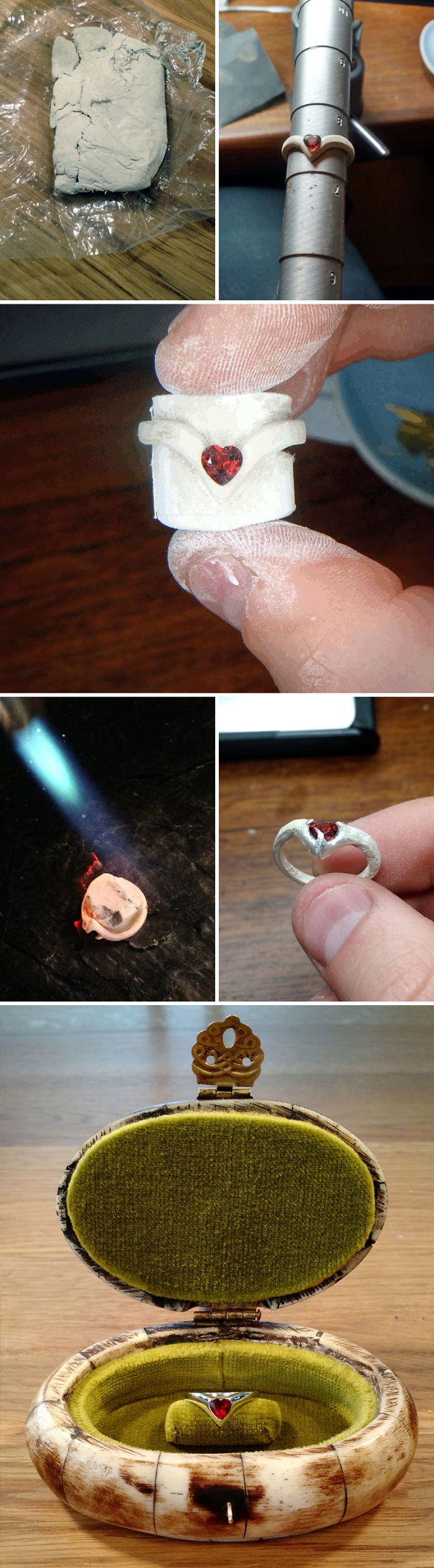 I Made This Silver Ring For My Girlfriend. Out Of Silver Metal Clay