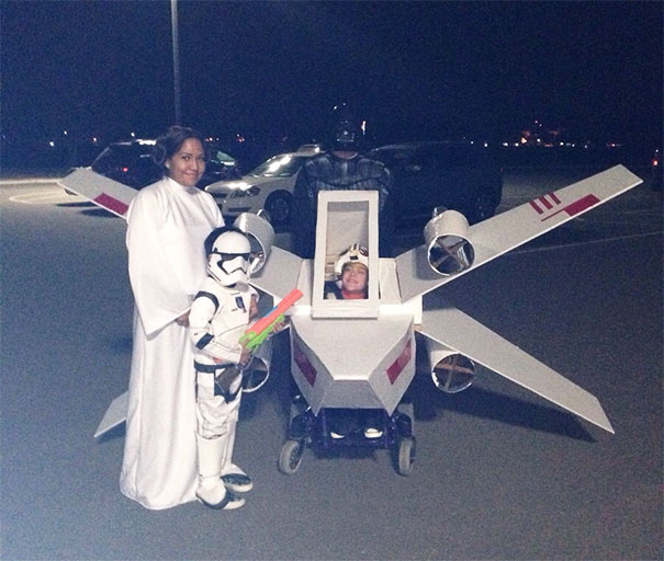 I Made A X-Wing Costume For My Daughter In A Wheelchair