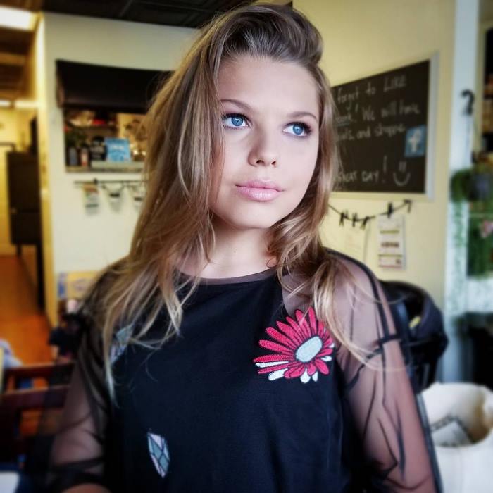 Corey Maison in black dress posing Corey Maison in black dress posing