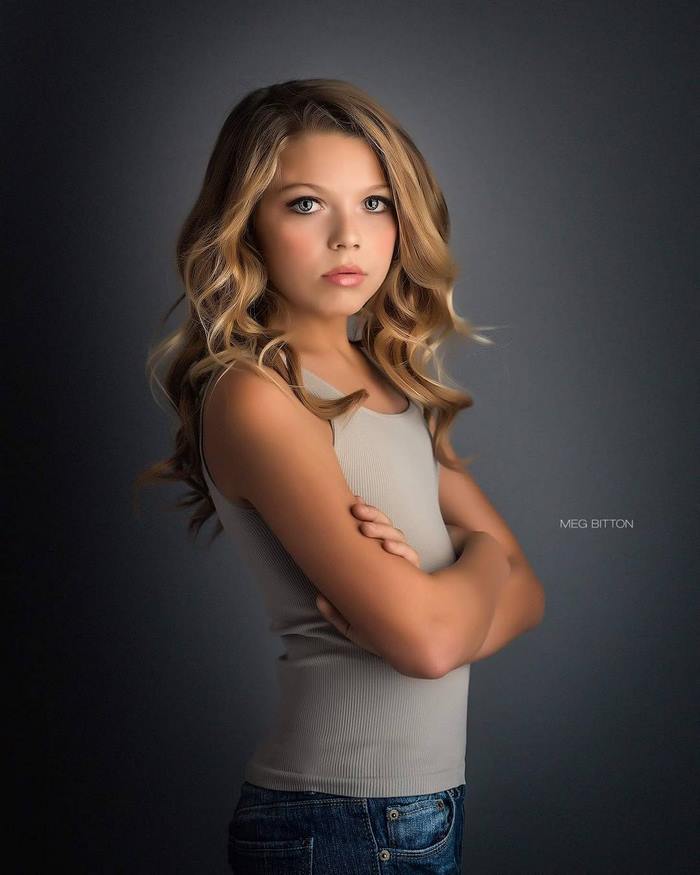 Corey Maison as a girl posing Corey Maison as a girl posing