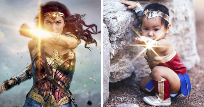 Mother Transforms Her Baby Daughter Into Wonder Woman And The Results Are Adorable