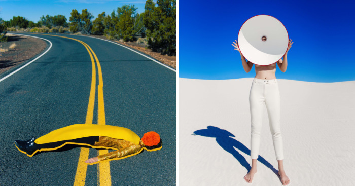 I Made A Surreal Selfportrait Photo Series While Roadtripping To The Usa