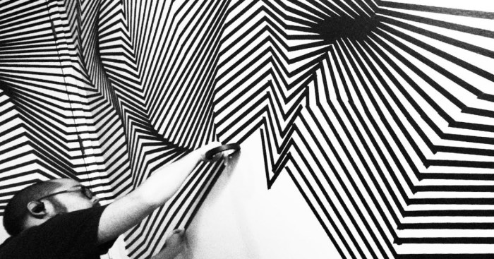 Bending Space: Tape Art Installation