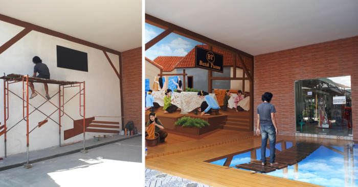 I Create A 3d Trick Art Of Bridge Above Clouds With The Concept Of Heaven