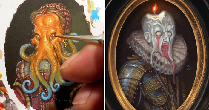 I Paint Tiny Portraits Of Noble Monsters