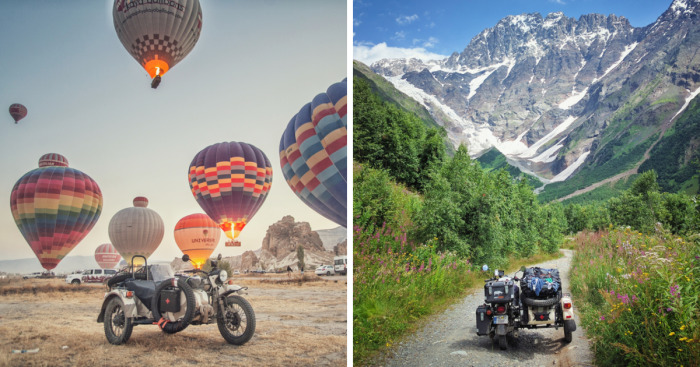 We Took Less-Traveled Roads To The Caucasus Mountains With Our 5-Year-Old Son Sitting In A Sidecar