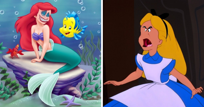 I Added Disney Villains To Their Corresponding Protagonists’ Face