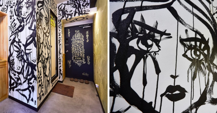 I Painted A Mural On The Walls Of An Airbnb I Was Staying At And The Host Refunded My Stay