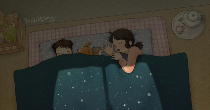 Korean Artist Illustrates Her Memories Of Growing Up With A Sister