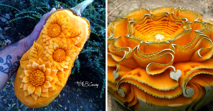 26 Alternative Halloween Pumpkins That I Carved To Show They Don’t Necessarily Need To Be Scary