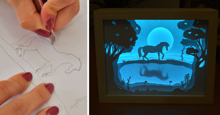 I Made A Magical 3D Paper Cut Light Box