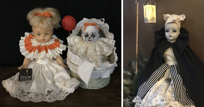 I Refurbish Old Dolls Into Creepy Halloween Decorations