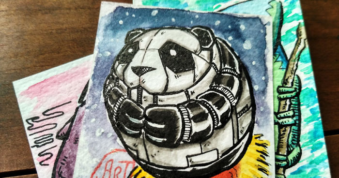 I Made Small Artworks To Overcome Blank Page Syndrome