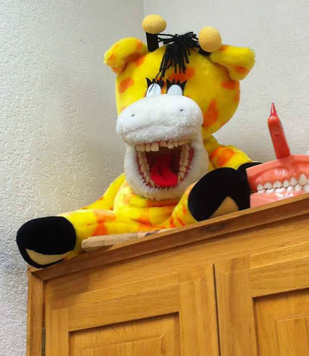 The Dentist Believed This Would Be A Comforting Ornament To Overlook Her Office