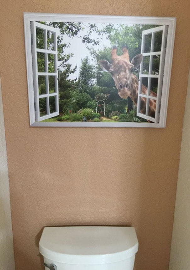 Over The Toilet In My Mother In Law's Bathroom, Always Makes Me A Little Uncomfortable