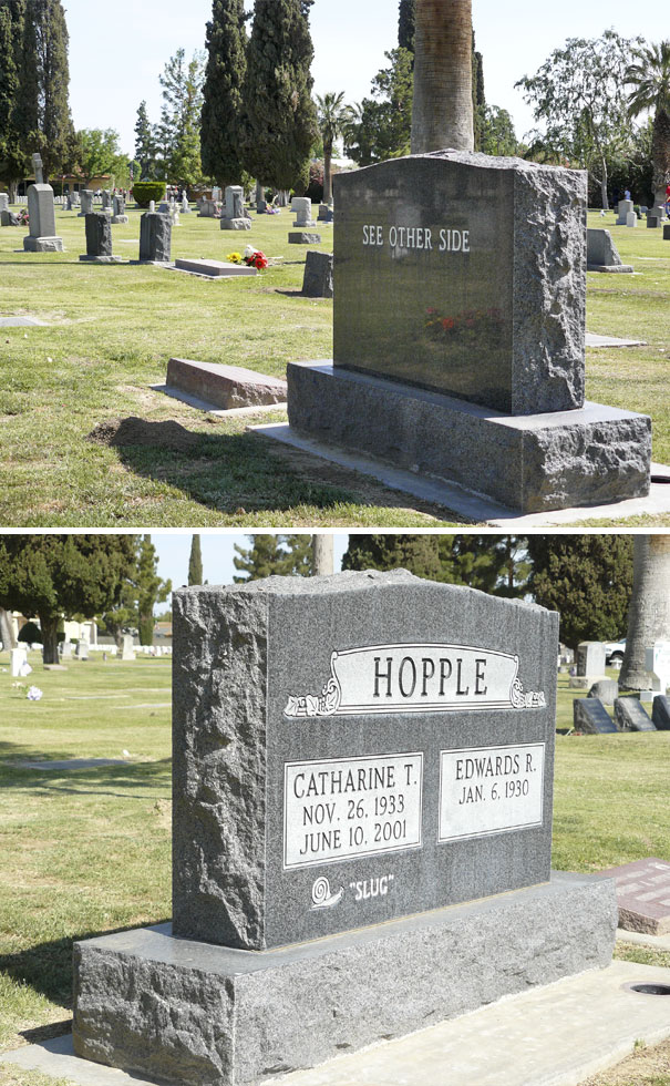 Funny tombstones in a cemetery with humorous inscriptions and unique epitaphs showcasing undying humor.