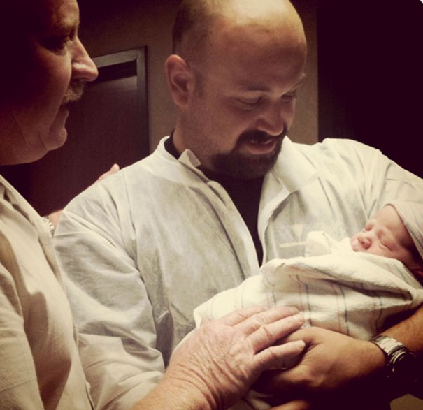 Father And Grandfather Meet Porter