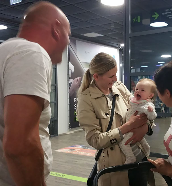 My 6-Month-Old Daughter Just Met Her Grandpa For The First Time