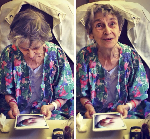 My Grandmother With Alzheimer's Seeing Her Great-Grandson For The First Time