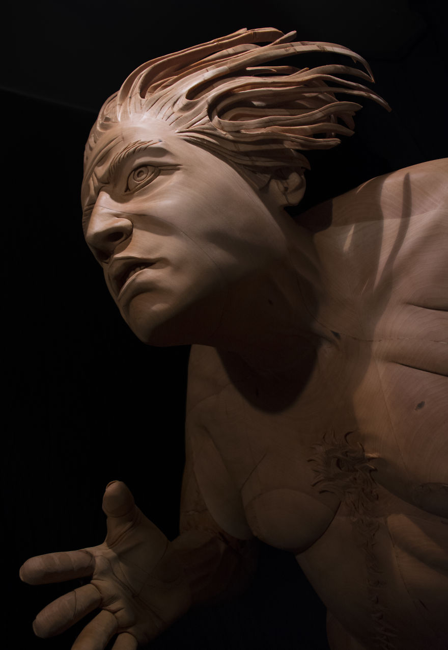 I Made This Wood Sculpture Of Gut Check I Made This Wood Sculpture Of Gut Check